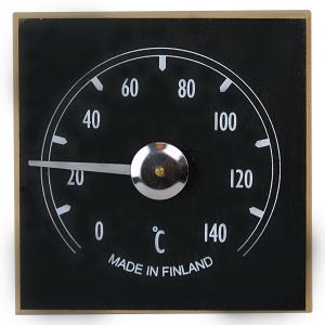 Saunan Lämpömittari Musta/Tervaleppä