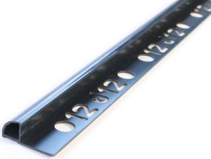 Laattalista Dione 250 cm pvc 12 mm musta