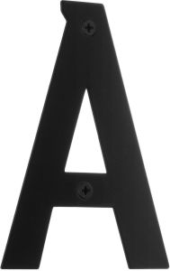 Talokirjain Beslagsboden Matta Musta RST A