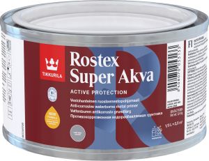 Ruosteenestopohjamaali Tikkurila Rostex Super Akva Vaaleanharmaa