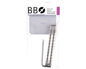 Kiinnitysruuvi ja hylsy Beslagsboden TK123