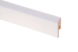 Jalkalista Maler Pyörre R10 MDF 12 x 42 x 2750 mm Valkoinen
