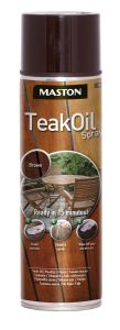 Teak Oil Spray Maston 500 ml Ruskea