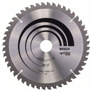 Pyörösahanterä Bosch Z-48 216 x 2, 0 x 30mm