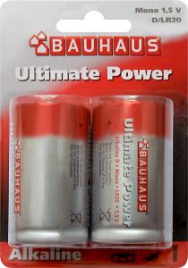 Alkaaliparisto Ultimatepower 1,5 V LR20 2 kpl