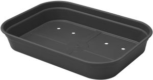 Istutusalusta Elho Green Basics M musta 36 x 26 x 6,3 cm