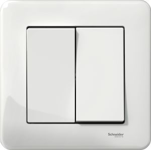 Kytkin Schneider Electric Exxact Kruunu (5) Valkoinen IP44
