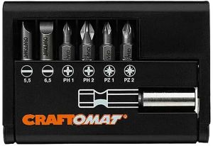 Bitsisetti Craftomat 6-osainen