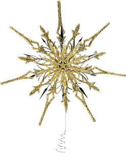 Latvatähti 19 cm glitterillä kultainen