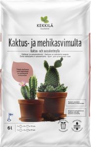 Kaktus- ja mehikasvimulta Kekkilä 6 l