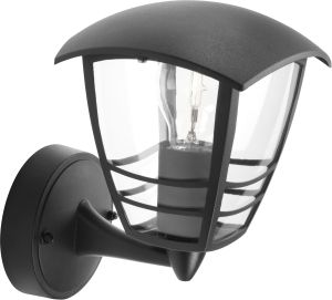Ulkoseinävalaisin Philips Creek 60 W IP44 Musta