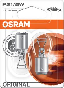 Polttimo Osram Original Vilkkuvalo 7528 P21/5W 2 kpl