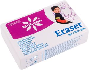 Ihmesieni McLean Professional Eraser tahranpoistaja valkoinen 11 x 7 x 3 cm 1 kpl/pkt
