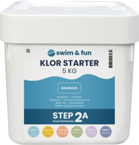 KlorStarter Swim&amp;Fun pikakloori jauhe 5 kg