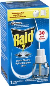 Täyttöpakkaus Raid Liquid Electric hyttyskarkotin