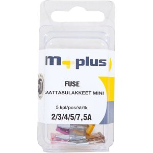 Laattasulakelajitelma mini M+ 2/3/4/5/7,5 A