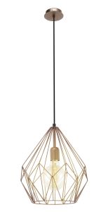 Riippuvalaisin Eglo Carlton 60 W Kupari