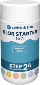 KlorStarter Swim&amp;Fun pikakloori tabletit 1 kg