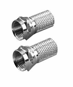 Antenniliitin F-uros 7mm Vivanco 2 kpl