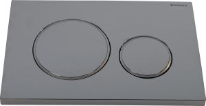 Huuhtelupainike Geberit Sigma20 Round kromi 24,6 x 16,4 cm