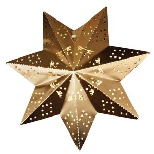 Metallitähti Airam Leena LED 30 cm Messinki