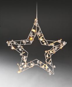 Kristallitähti Ceres LED 30 cm