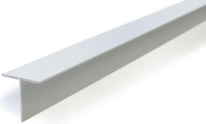 T-lista Dione 25 x 25 x 1,3 mm hopea-anodisoitu 1 m
