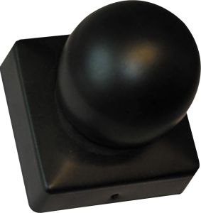 Tolpanhattu musta 71 x 71 mm