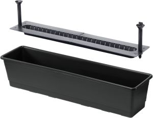 Parvekelaatikko Orthex altakasteleva musta 75 cm