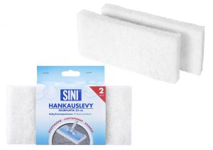 Hankauslevy Sini Kylpyhuonepesimeen 2 kpl Valkoinen 23 cm