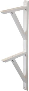 Kannake Lundbergs Twin Carl 250 x 40 x 760 mm valkoinen mänty
