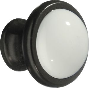 Nuppi Beslagsboden Tradition BB430 38 mm Musta/posliini