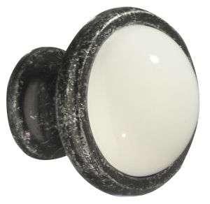 Nuppi Beslagsboden Tradition BG430 38 mm Tina/posliini