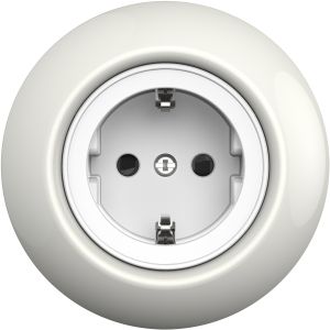 Pistorasia Schneider Electric Renova Maadoitettu Valkoinen