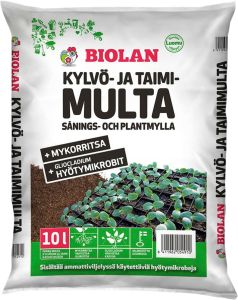 Kylvö- ja taimimulta Biolan 10 l
