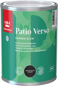 Puuöljy Tikkurila Patio Verso Hiilenmusta