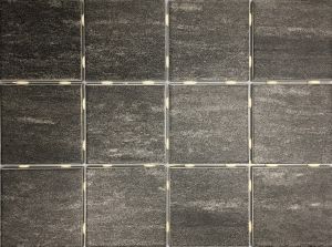 Lattialaatta Alpstone 10 x 10 cm Mustanharmaa