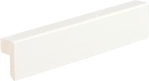 Jalkalista johtouralla 8 kpl Siparila KIILLE 20 x 42 x 3600 mm puhdas valkoinen