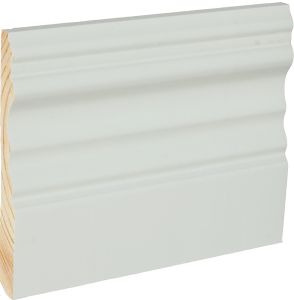 Peitelista/jalkalista 5 kpl Siparila KINOS 15 x 120 x 3600 mm puhdas valkoinen