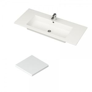Työtaso Camargue Skärgård IQ ja Upotettava pesuallas norsunluunvalkoinen 40 cm