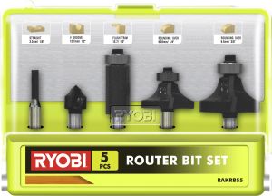 Jyrsinteräsarja Ryobi RAKRBS5 5 kpl