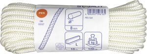 PES-köysi Stabilit 8 mm Valkoinen/Keltainen