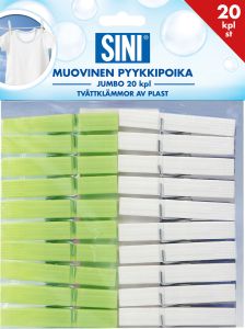 Pyykkipoika Sini Jumbo 20 kpl
