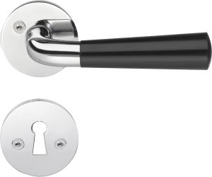 Väliovenpainike Beslagsboden Design B875KN Kiiltävä kromi Musta bakeliitti