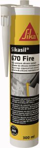 Silikonimassa Sikasil® 670 Fire 300 ml Valkoinen
