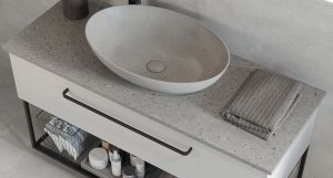 Pesualtaan työtaso Camargue Skärgård IQ 199,1 cm Harmaa