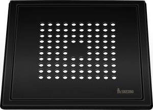 Lattiakaivonkansi Smedbo Outline neliö FB502 mattamusta 200 x 200 mm