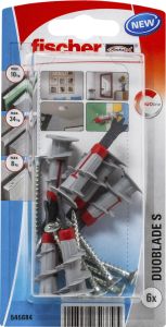 Kipsilevytulppa Fischer Duoblade S K NV 6+6 kpl