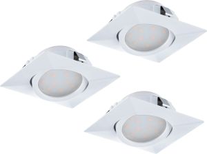 Uppospotti Eglo Pineda 3-os 84 x 84 mm Valkoinen