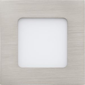 Uppospotti Eglo Fueva-1 85 x 85 mm Harjattu Teräs